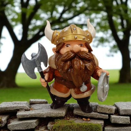 Viking Gnome Cüce 3D Figür Garden Gnome