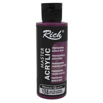 Rich Master Akrilik Boya 158 Antik Bordo 120cc