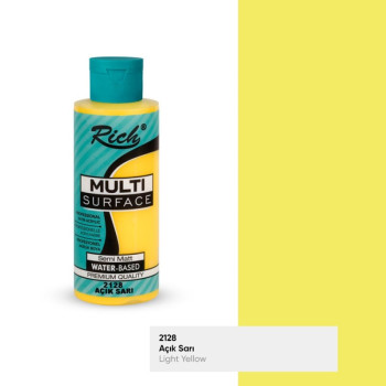 Rich Multisurface Akrilik Boya 2128 Açık Sarı 120cc