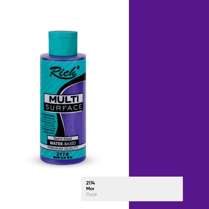 Rich Multisurface Akrilik Boya 2174 Mor 120cc