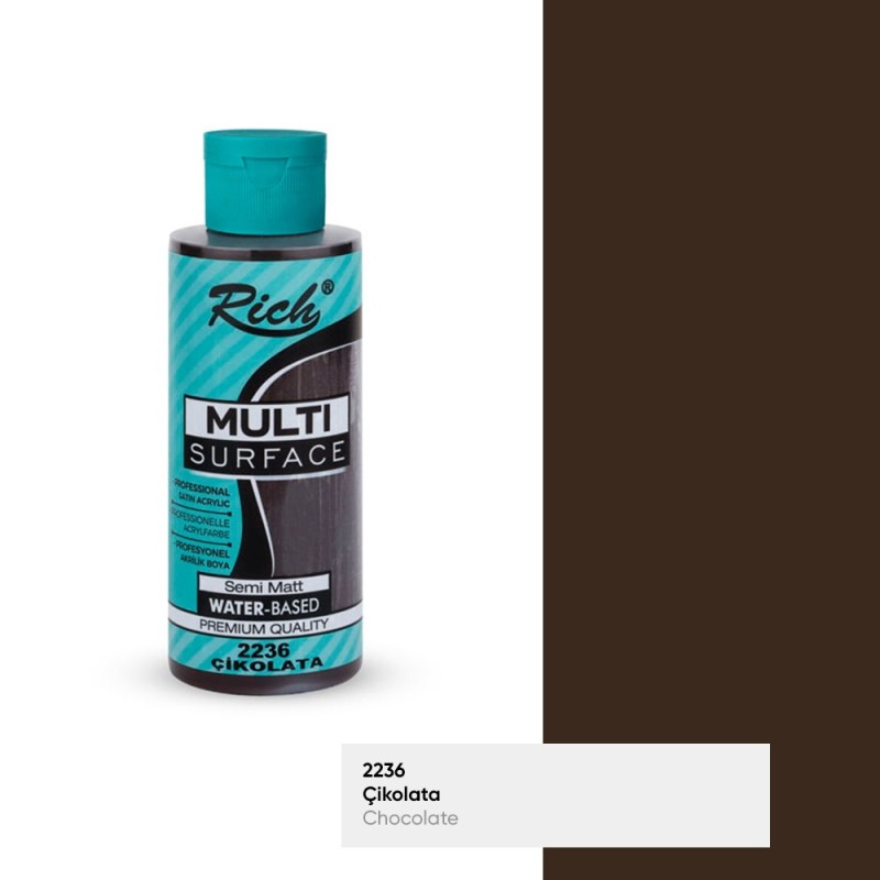 Rich Multisurface Akrilik Boya 2236 Çikolata 120cc