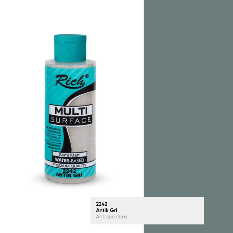 Rich Multisurface Akrilik Boya 2242 Antik Gri 120cc