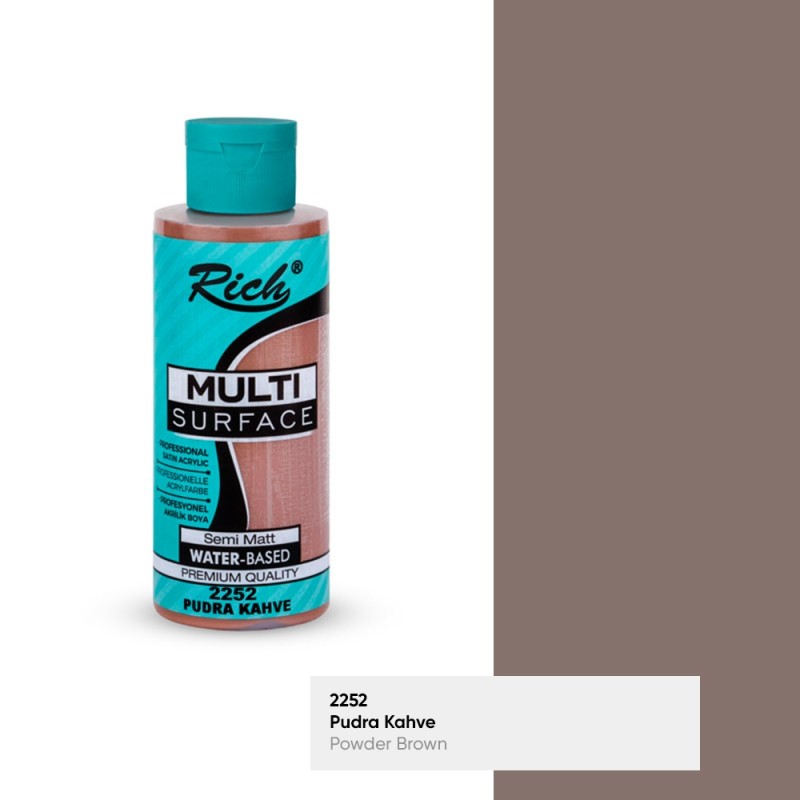 Rich Multisurface Akrilik Boya 2252 Pudra Kahve 120cc
