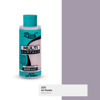 Rich Multisurface Akrilik Boya 2272 Gri Pembe 120cc