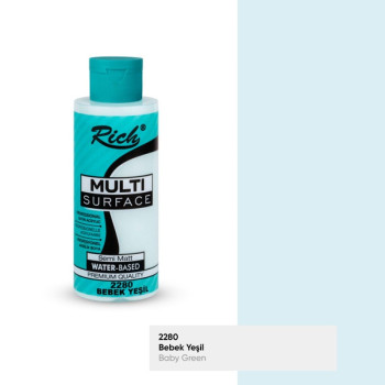 Rich Multisurface Akrilik Boya 2280 Bebek Yeşili 120cc