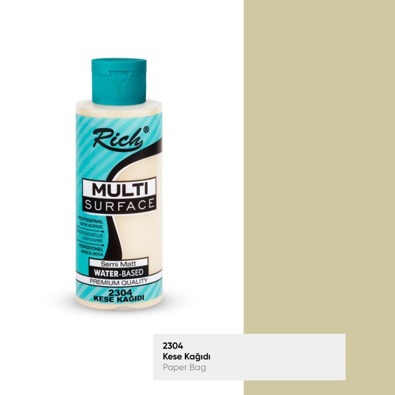 Rich Multisurface Akrilik Boya 2304 Kese Kağıdı 120cc