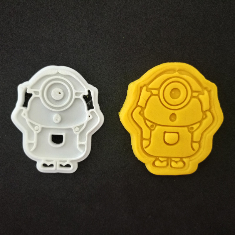 Minions Hamur Şekillendirici / Kurabiye Kalıbı / Seramik Kalıbı Üçlü Set