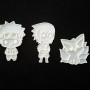 Naruto Hamur Şekillendirici / Kurabiye Kalıbı / Seramik Kalıbı Üçlü Set
