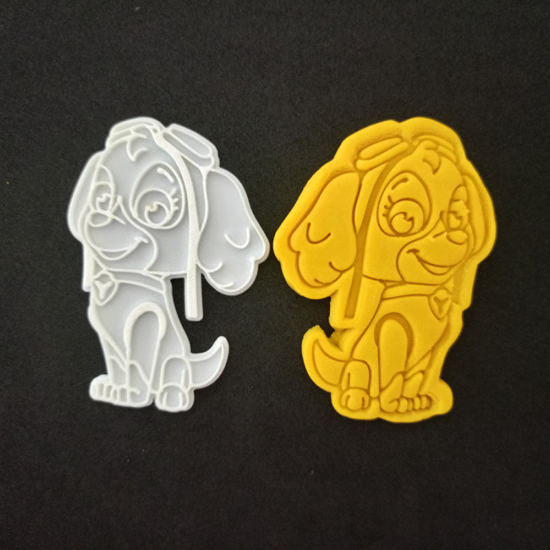 Paw Patrol Karakterleri Hamur Şekillendirici / Kurabiye Kalıbı / Seramik Kalıbı Yedili Set