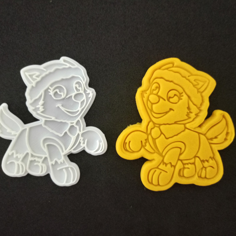 Paw Patrol Karakterleri Hamur Şekillendirici / Kurabiye Kalıbı / Seramik Kalıbı Yedili Set