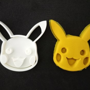 Pikachu İkili Set Hamur Şekillendirici / Kurabiye Kalıbı / Seramik Kalıbı İkili Set