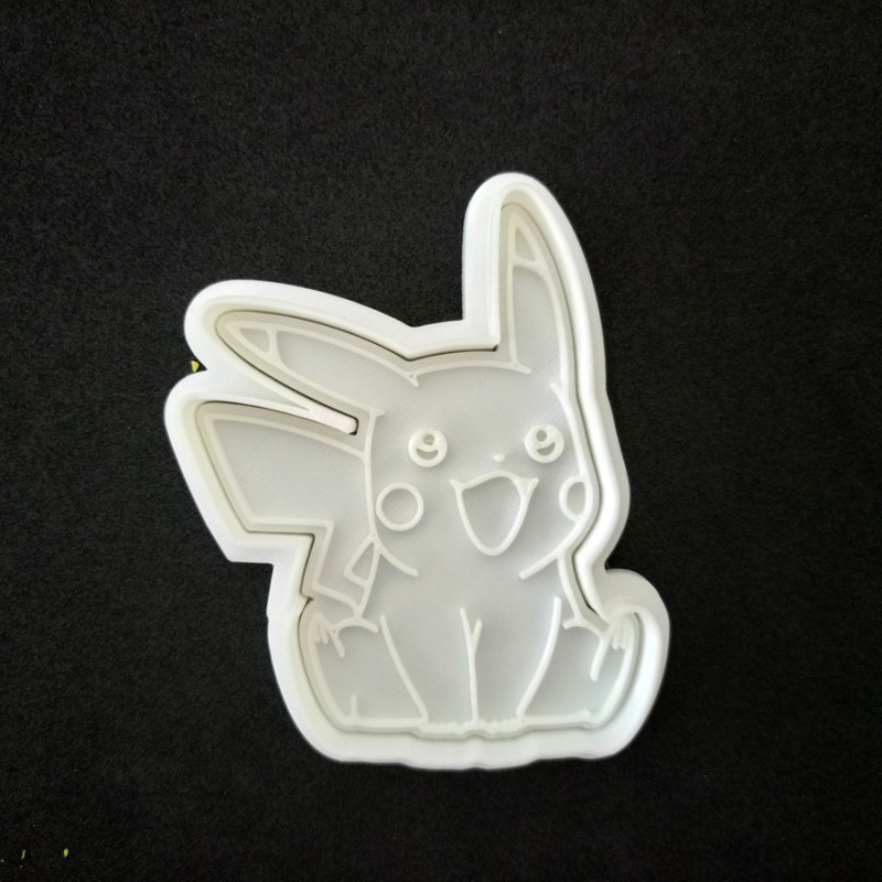 Pikachu İkili Set Hamur Şekillendirici / Kurabiye Kalıbı / Seramik Kalıbı İkili Set