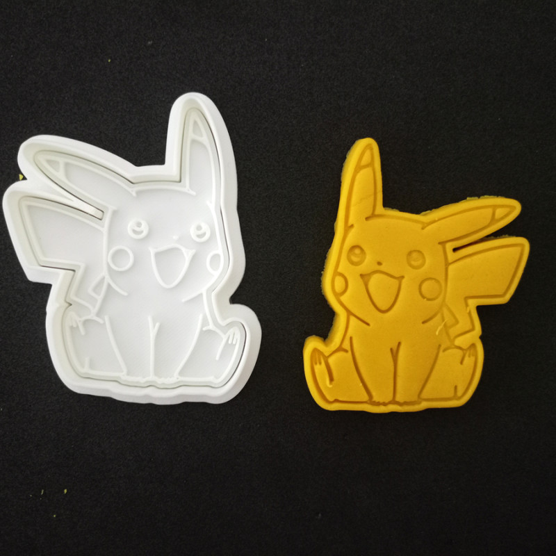 Pikachu İkili Set Hamur Şekillendirici / Kurabiye Kalıbı / Seramik Kalıbı İkili Set