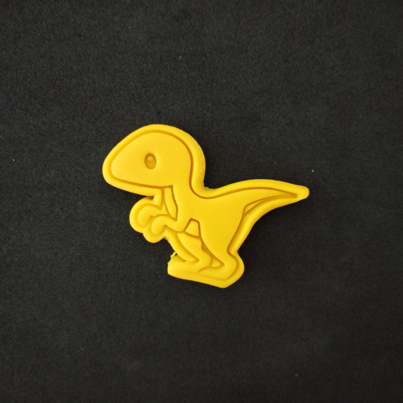 Sevimli Dinozorlar Hamur Şekillendirici / Kurabiye Kalıbı / Seramik Kalıbı Üçlü Set