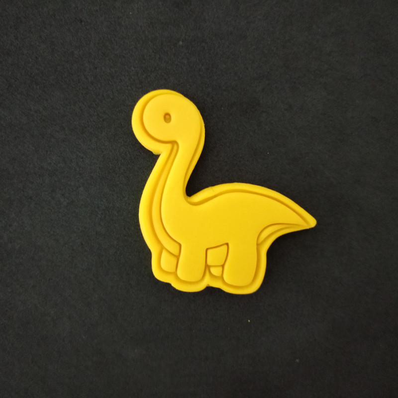 Sevimli Dinozorlar Hamur Şekillendirici / Kurabiye Kalıbı / Seramik Kalıbı Üçlü Set