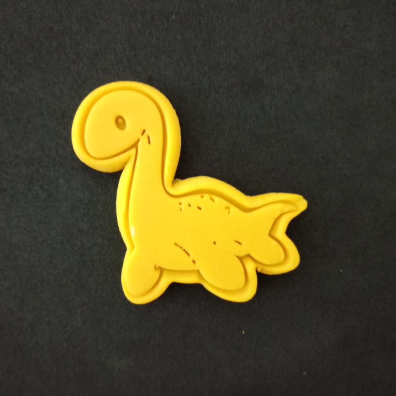 Sevimli Dinozorlar Hamur Şekillendirici / Kurabiye Kalıbı / Seramik Kalıbı Üçlü Set