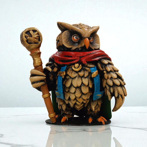 Mage (Büyücü) 3D Figür - Gizemli Baykuş Serisi - 001