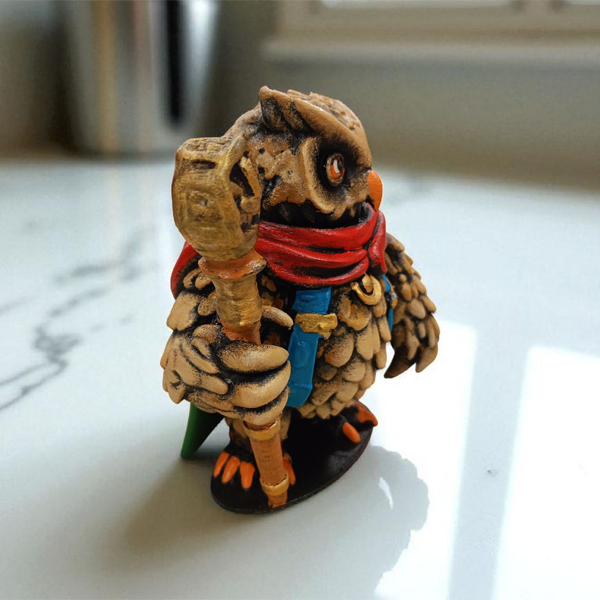 Mage (Büyücü) 3D Figür - Gizemli Baykuş Serisi - 001