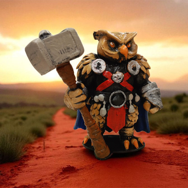 Barbarian (Barbar) 3D Figür - Gizemli Baykuş Serisi - 002