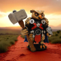 Barbarian (Barbar) 3D Figür - Gizemli Baykuş Serisi - 002