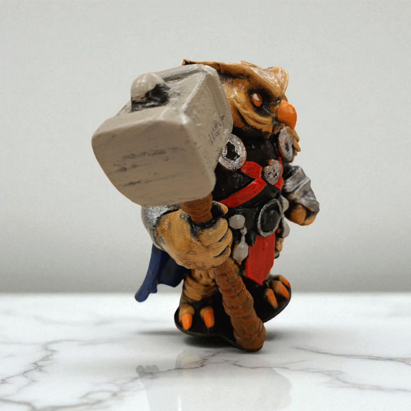 Barbarian (Barbar) 3D Figür - Gizemli Baykuş Serisi - 002