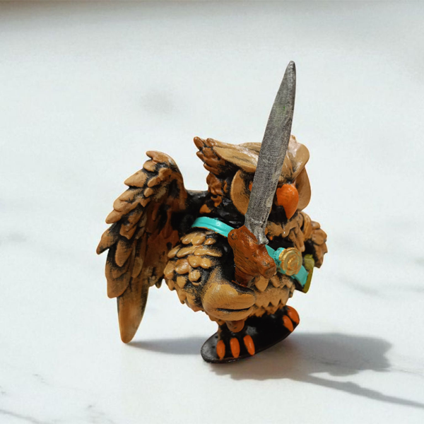 Warrior (Savaşçı) 3D Figür - Gizemli Baykuş Serisi - 003