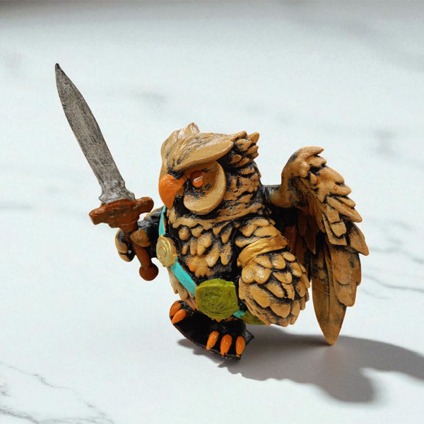 Warrior (Savaşçı) 3D Figür - Gizemli Baykuş Serisi - 003