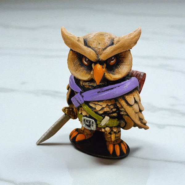 Rogue (Haydut) 3D Figür - Gizemli Baykuş Serisi - 004
