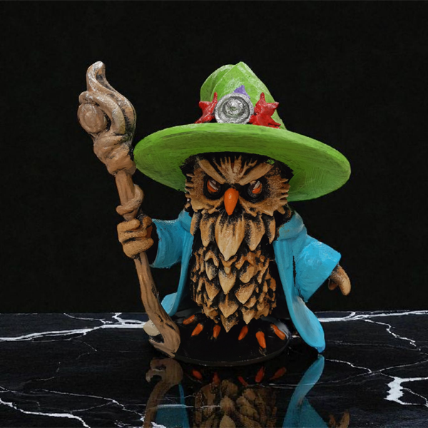 Wizard (Büyücü) 3D Figür - Gizemli Baykuş Serisi - 011