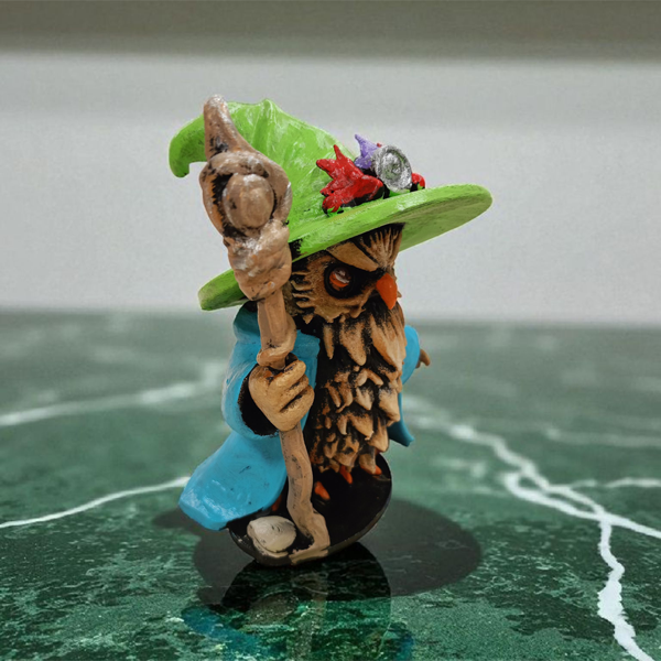 Wizard (Büyücü) 3D Figür - Gizemli Baykuş Serisi - 011