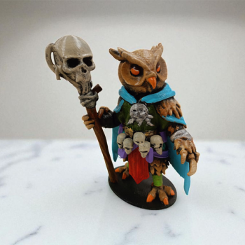 Necromancer (Ruh Çağıran) 3D Figür - Gizemli Baykuş Serisi - 012
