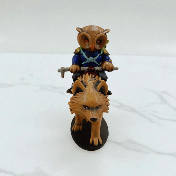 Wolf Rider (Kurt Binicisi) 3D Figür - Gizemli Baykuş Serisi - 013