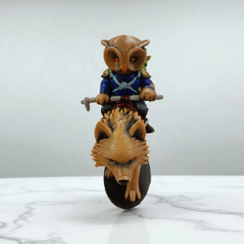 Wolf Rider (Kurt Binicisi) 3D Figür - Gizemli Baykuş Serisi - 013