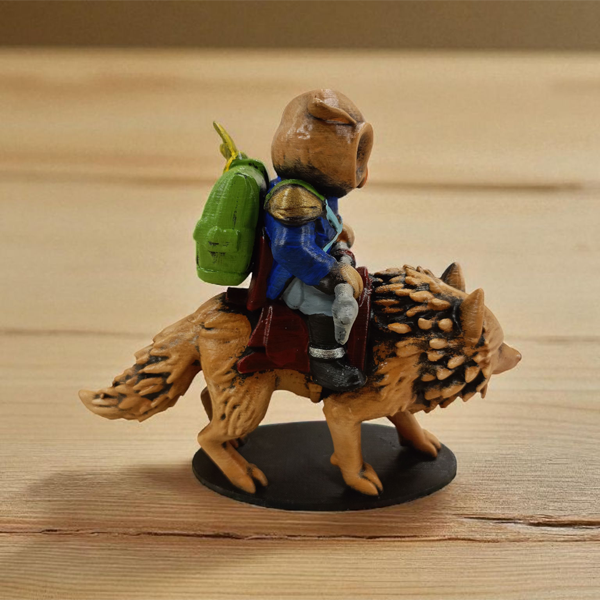 Wolf Rider (Kurt Binicisi) 3D Figür - Gizemli Baykuş Serisi - 013