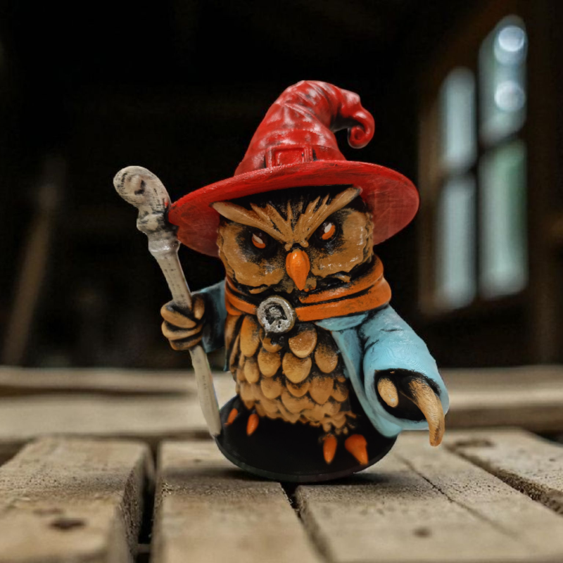 Summoner (Sihirbaz) 3D Figür - Gizemli Baykuş Serisi - 014