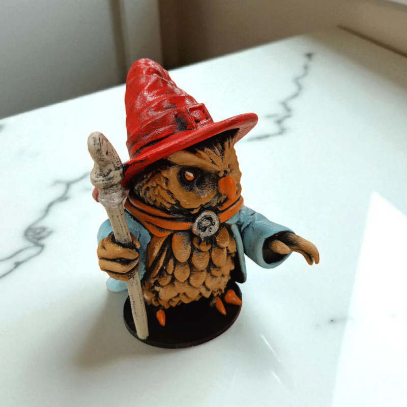 Summoner (Sihirbaz) 3D Figür - Gizemli Baykuş Serisi - 014