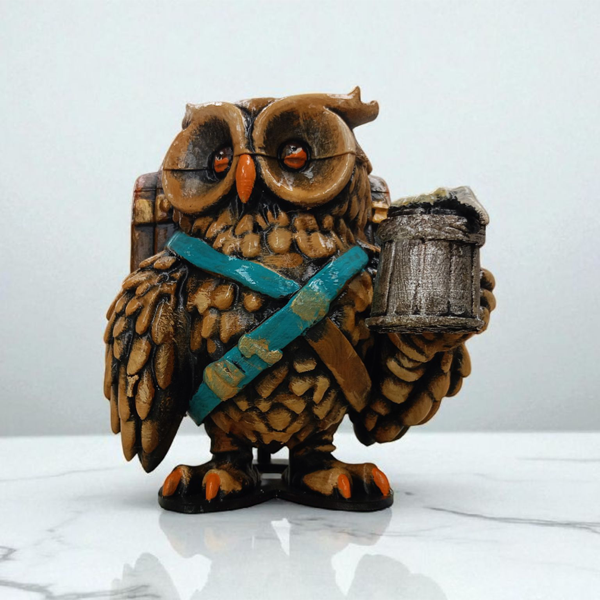 Friar (Keşiş) 3D Figür - Gizemli Baykuş Serisi - 015