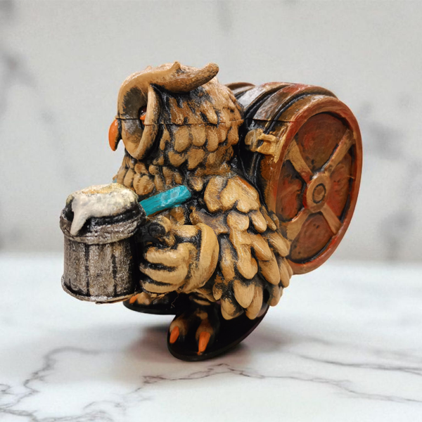 Friar (Keşiş) 3D Figür - Gizemli Baykuş Serisi - 015