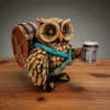 Friar (Keşiş) 3D Figür - Gizemli Baykuş Serisi - 015