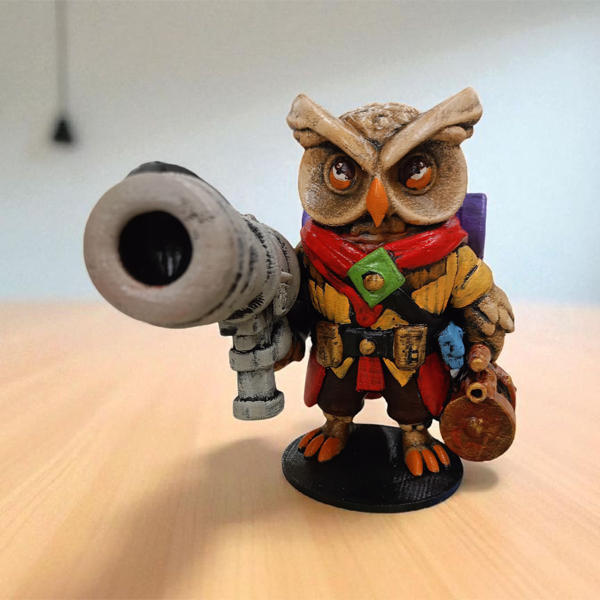 Cannoneer (Topçu) 3D Figür - Gizemli Baykuş Serisi - 023