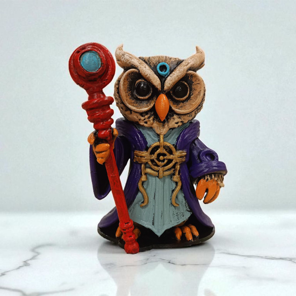 Warlock (Büyücü) 3D Figür - Gizemli Baykuş Serisi -028