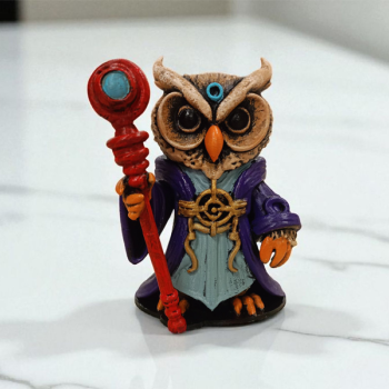 Warlock (Büyücü) 3D Figür - Gizemli Baykuş Serisi -028