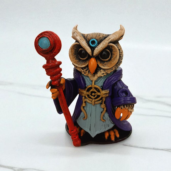 Warlock (Büyücü) 3D Figür - Gizemli Baykuş Serisi -028