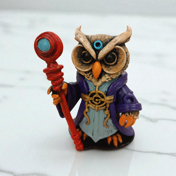 Warlock (Büyücü) 3D Figür - Gizemli Baykuş Serisi -028