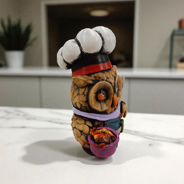 Cook (Aşçı) 3D Figür - Gizemli Baykuş Serisi - 030