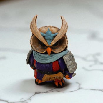 Samurai (Samuray) 3D Figür - Gizemli Baykuş Serisi - 031