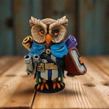 Scholar (Alim) 3D Figür - Gizemli Baykuş Serisi - 034