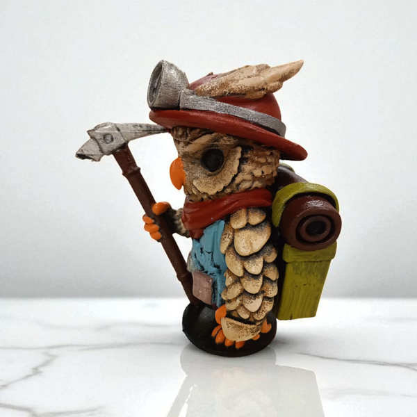 Treasure Hunter (Define Avcısı) 3D Figür - Gizemli Baykuş Serisi - 035