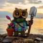 Botanist 3D Figür - Gizemli Baykuş Serisi - 038