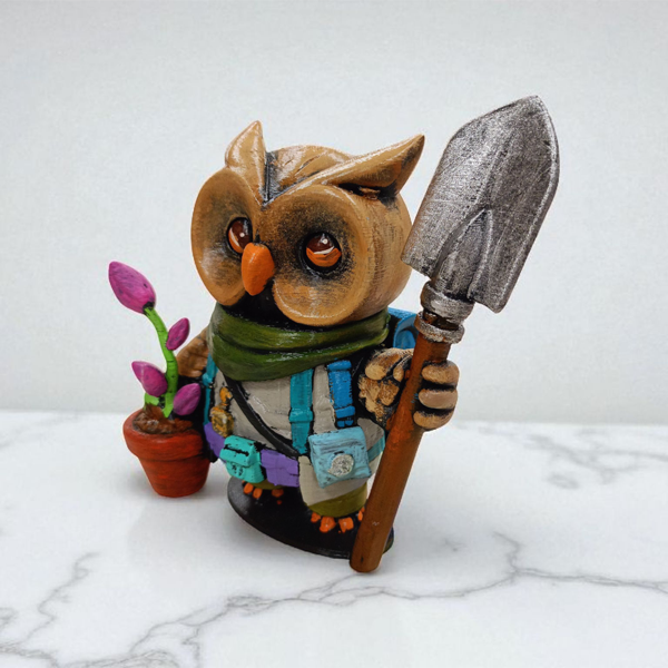 Botanist 3D Figür - Gizemli Baykuş Serisi - 038